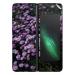 GADGETSWRAP Printed Vinyl Skin Sticker for Samsung Galaxy Fold - tilt shift photo of purple petaled flowers
