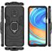 Lejaao Redmi Note 9 Pro AZA Armor Bumper Black Polycarbonate Mobile Back Cover (16 x 7.5 x 0.9 cm)