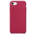 EasyTac Rose Red Silicone Slim Back Cover Case For Iphone 7, Iphone 8