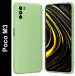 Wellpoint Poco M3 Green Rubber Mobile Back Cover