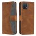 Autofocus Faux Leather Back Case Flip Cover for Oppo A16k with ID Card Slot | Foldable Stand | 2 Card Slot | 1 Cash Slot | Magnetic Closure - Executive Brown, 21822