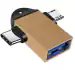 Tech Gear 2IN1 USB OTG Adapter For Micro USB & Type C With Compatible To Smart Phone & Android System