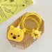 Sunny Fashion Silicone Cartoon iPhone Charger Case Cover for 18-20W Chargers - Disney Winnie (with Wire Cover)