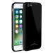 Clickfleek Luxurious Glass Back Case Cover for Apple iPhone 6/ iPhone 6S | Soft Edge Protective TPU Bumper | Stunning Design for Apple iPhone 6/ iPhone 6S (Black)