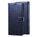 ClickCase Vintage Series For LG K42 Blue Faux Leather Mobile Wallet Flip Cover