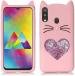 Aviaaz Samsung Galaxy A20 Pink Rubber Back Cover