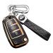 SLC-e TPU Leather Car Key Cover Compatible with Audi A1| A3| A6 | Q3 |Q7 | TT | TTS| R8 | S3 | S6 | Flip Key (with Key Chain) (PACK OF 1)