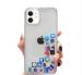 Monkish Apple Iphone 11 Pro Floting Icons Mobile Back Cover Transperent