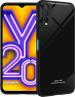 Aviaaz Vivo Y20 Shockproof TPU Bumper Black Glass Back Cover