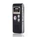 SAFETY NET, SPY CAMERA Digital Voice Recorder 8GB, Audio Voice Activated MP3 Player with Android USB Port, Multi-Function Voice Recorder with Built-in Speaker, Including Cable and Headphones-Black-Silver