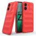 Casotec Back Cover for iQOO Z9 5G | Full Camera Protection | Liquid Silicon Case | Flexible Bumper Case for iQOO Z9 5G (Red)