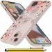 IACCESSORIES 3D Floral Back Cover for iPhone 13 - Printed Soft TPU Protective Case for Girls with Stylus Pen - Multicolor