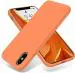 ERIT iPhone Xs Max Orange Silicone Lightweight Back Cover 15.21 x 10.67 x 2.03 cm