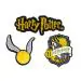 YellowCult Pack of 3 Shoe charms for Clog Shoes, Wristband Charm, Shoe, Bracelet Decoration or Party Gifts [Harry Potter - HufflePuff/Harry Potter Logo/Potterhead]