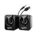 Ubon CP-024 Speaker with 3.5mm Connector | RGB Lights | MP3/MP4 Player | Stereo Sound 5 W Bluetooth Laptop/Desktop Speaker  (Black, 2.0 Channel)