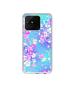 Casotec Floral Blue Pattern Design Printed Silicon Soft TPU Back Case Cover for Realme Narzo 50A