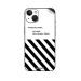 GADGETSWRAP Printed Vinyl Skin Sticker for Apple iPhone 14 - Off White Wallpaper
