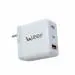 Ubon 65 W Quick Charge 4.4 A Mobile CH-008 65W Fast Charger Supports Super VOOC|QC|PD|TURBO|Type-C & USB Output Charger (White)