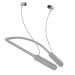 Voods V Collar - Active Wireless In Ear Bluetooth Neckband with Magnetic Earbuds, 10mm Audio Drivers, Enhanced Sound Quality, ENC Inbuild, IP65, Flexible and Lightweight Material, Low Latency Gaming Mode, Voice Assistance integrated (Grey)