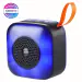 Woos Portable Bluetooth Speakers with Colorful Lights, Loud Sound, Small Bluetooth Speaker with Wireless Stereo Pairing (Blue)