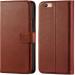 Slugabed Flip Cover Back Case for Oppo F1s | Leather Finish | Inbuilt Stand & Pockets | Wallet Style Flip Back Case Cover for Oppo F1s (Brown)