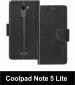 Sbms Coolpad Note 5 Lite Black Artificial Leather Shock Proof Flip Cover