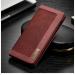 ClickCase Iconic Series Faux Leather Magnetic Card Holder Wallet Kickstand Case Flip Cover For Motorola Moto X4 (Wine Red)
