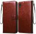 Beingstylish Brown Leather Flip Back Cover Case For Samsung Galaxy A10