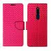 A D Enterprises Pink Dot Flip Cover for Oppo F11 Pro | Magnetic Case | Shock Absorbent | Flip Cover Oppo F11 Pro