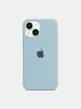 TREEMODA Silicone Triple Layer Protection iPhone 13 Back Case. (Sky Blue)