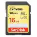 SanDisk Extreme SDHC, SDXNE 16GB, U3, C10, UHS-I, 90MB/s R, 40MB/s W, 4x6, Lifetime Limited