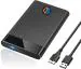 DS REFURBISH 2.5 Inch SATA USB 3.0 HDD / SSD Portable External Hard Disk Enclosure 7 MM and 9.5 MM Tool Free, Supports UASP Max Upto 6TB (Black)