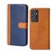 Knotyy Samsung Galaxy F34 5G, Samsung F34 5G Blue and Brown Faux Leather Back Cover Flip Cover (Dual Protection, Pack of: 1)