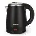 Borosil 1.2L 1350W Cooltouch Multipurpose Electric Kettle | Auto Shut off | Wide Mouth | 304 Food Grade Stainless Steel with Double Wall Cooltouch Exterior | 2 year Warranty | Black