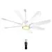 KUHL Platin D8 Stylish BLDC Fan | Low Power 30W | High Air Flow | 8 Aerodynamic ABS Blades(White)