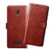 HANIRY Flip cover For Micromax Q380 flip cover / Q380 flip cover / Brown