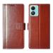 A D Enterprises Brown GP Flip Cover for Vivo Y02S | Magnetic Case | Shock Absorbent | Flip Cover Vivo Y02S