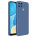 LIRAMARK Silicone Soft Back Cover Case for Oppo A15 / A15s (Silicone Blue)