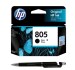 HP 805 Black Original Ink Cartridge With ITGLOBAL 3in1 Multi-Function Pen