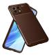 Golden Sands for Xiaomi 11 Lite NE 5G, Mi 11 lite Back Phone Cover Drop Tested Shock Proof Slim Armor Aramid Carbon Fibre Rugged TPU Case for Xiaomi Mi 11 Lite, Xiaomi Mi 11 Lite 5G, Brown