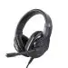 Portronics Genesis, Black Wired Over The Ear Headphone With Adjustable Mic (POR-1529)