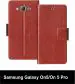 Sbms Samsung Galaxy On5, Samsung Galaxy On5 Pro Brown Artificial Leather Shock Proof Flip Cover