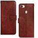 Frazil Vintage Flip Case Cover for Oppo F5 Youth Leather | Inner TPU | Foldable Stand | Wallet Card Slots - Brown