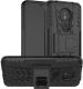 Accessories Kart Motorola G7 Power Black Plastic, Polycarbonate Shockproof Kickstand Back Case Cover