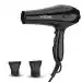Vega VHDP-02 2000 W Plastic Pro Touch Professional Hair Dryer With 2 Detachable Nozzles, Black