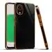 Mr. Case Samung A03 Core and Samsung A4 Core Black Silicone 6D Gold Plated Frame Back Cover