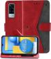 Autofocus Faux Leather Back Case Flip Cover for Vivo Y51A with ID Card Slot | Foldable Stand | 2 Card Slot | 1 Cash Slot | Magnetic Closure - Executive Red, 22420