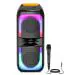 pTron Fusion Beats 40W Karaoke Bluetooth Party Speaker with Loud & Clear Stereo Sound,3 mtr Wired Mic(Royal Black)