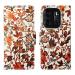 A D Enterprises Orange Pattern Flip Cover for Tecno Spark Go 2023 | Magnetic Case | Shock Absorbent | Flip Cover Tecno Spark Go 2023