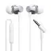 Portronics Conch Beat A in Ear Wired Earphones with Mic, 3.5mm Audio Jack, 10mm Driver, 1.2m TPE Anti Tangle Wire, In line Mic Controls, Powerful Audio, Metal Alloy Body, Wide Compatibility(Silver)